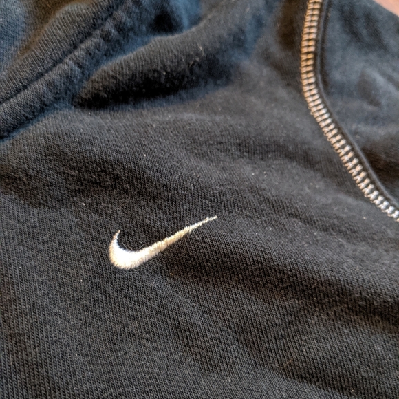 Black Nike Sweatshirt Zip Hoodie Womens Small - Picture 3 of 5